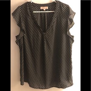 Philosophy Polka dot shortsleeve blouse